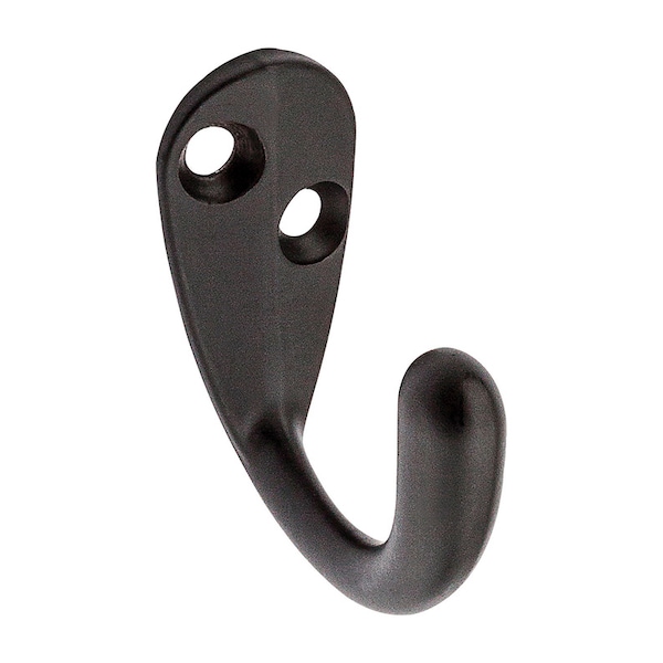 National Hardware National Hardware 1.47 in. L Oil Rubbed Bronze Brown Zinc Clothes Hook 35 lb. cap. 1 pk N330-795 - main